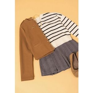 #180 🛑35 S,M,L CAMEL Fabulous Wool-Like Single-Breasted Jacket